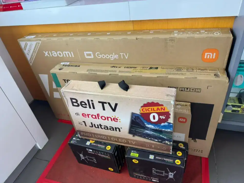Tukar tambah Hp ke tv cicilan gratis 1x
