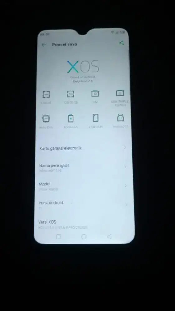 Jual cepat Infinix hot10s no minus siap pakai