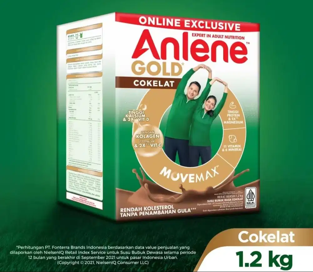 Anlene Gold Cokelat & Vanila 1200 gr
