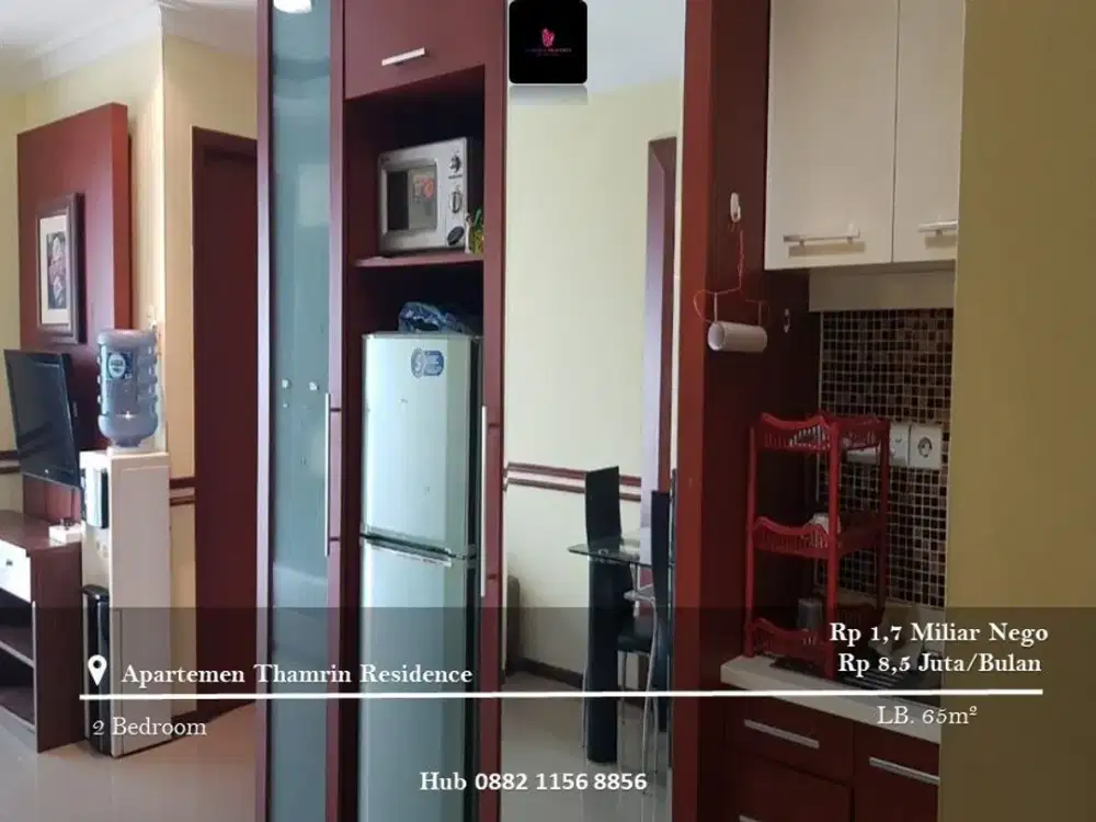 Dijual dan Disewakan Apartement Thamrin Residence Low Floor 2BR Full Furnished