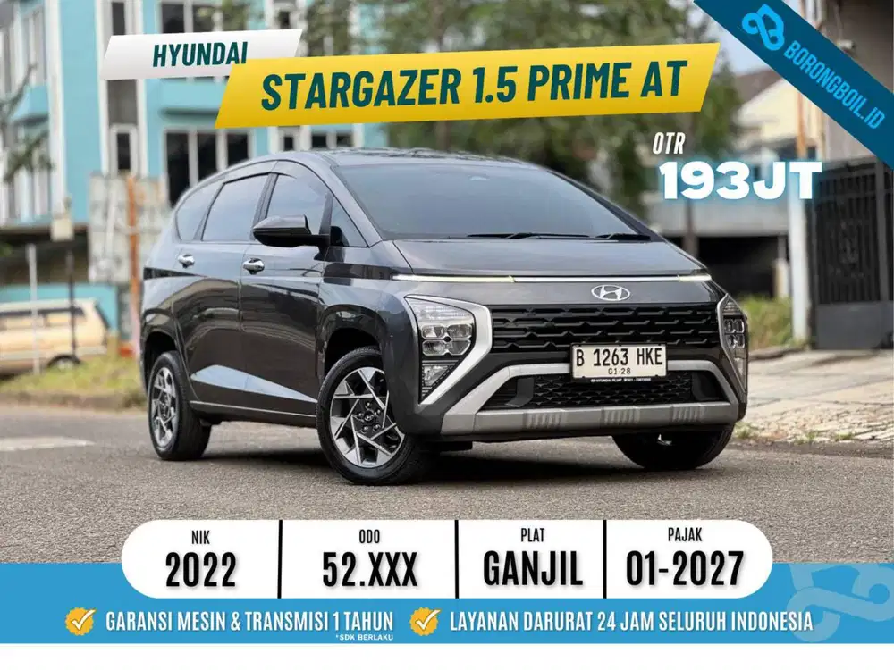 Hyundai Stargazer 1.5 Prime AT Abu Abu 2022 2023 xpander veloz