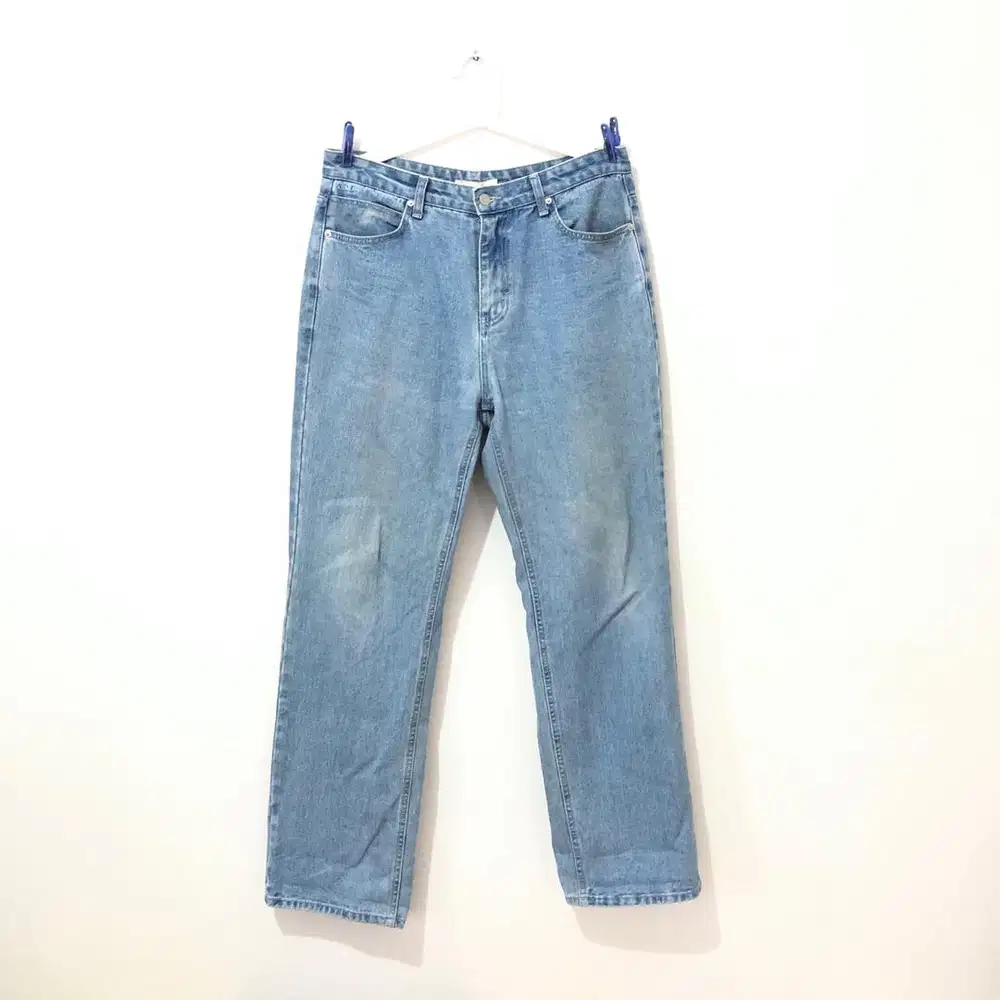 Kiimuir retro denim light blue long pants celana panjang levis dickies