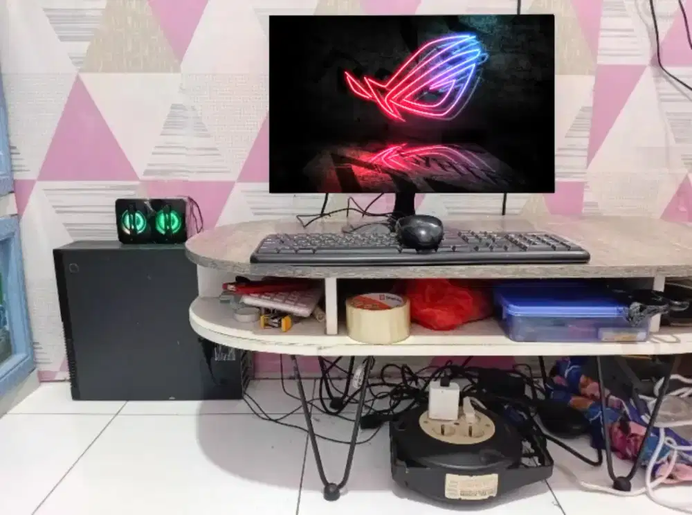 PC GAMING FULSET + LCD + RAM 8 GB + VGA 1 GB + HD 500 GB + GAMES APP