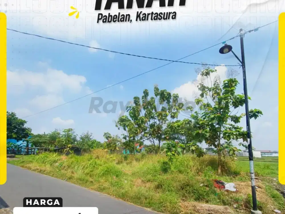 Dijual Lahan Prospektif Fasad Ekstra Lebar 21m Hadap Timur di Kawasan Kampus Pabelan Kartasura