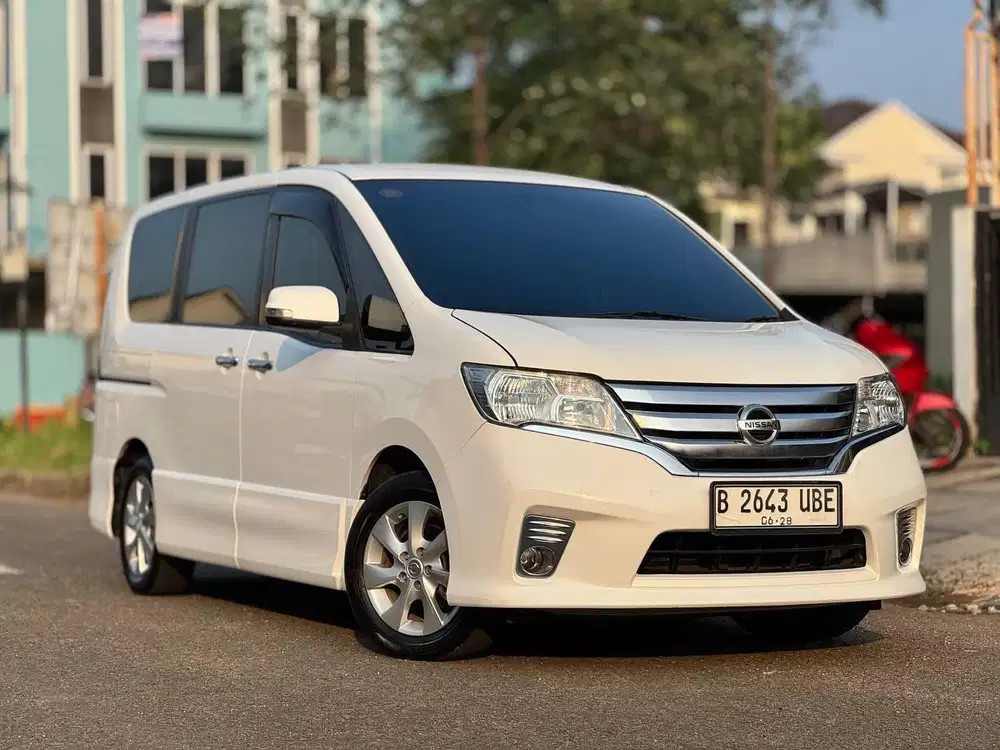 LOW KM SUPER 63rb NISSAN SERENA HWS PANORAMIC 2013 PUTIH LENGKAP