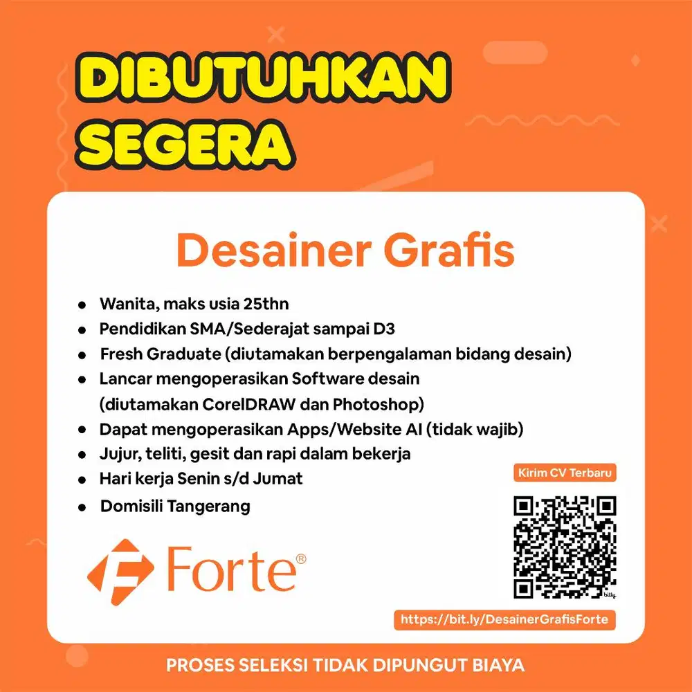 Lowongan Desainer Grafis Forte