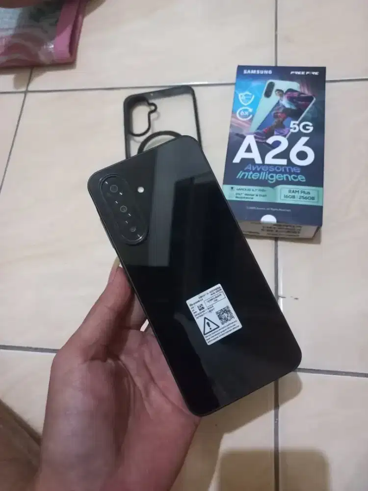 Jual hp samsung A26 5G ram 8/256 full set