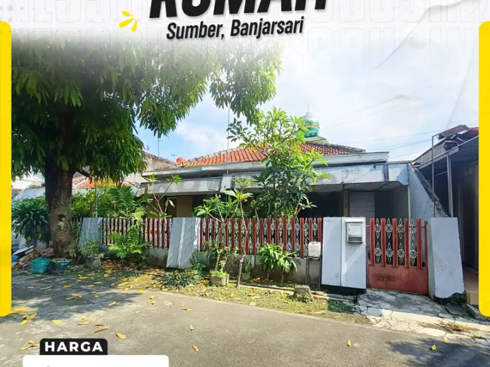 Dijual Rumah Keluarga Ekstra Lega Fasad 17 Meter Hadap Utara di Sumber Banjarsari Solo
