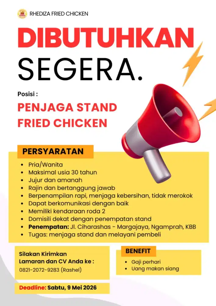 Penjaga Stand Friend Chicken