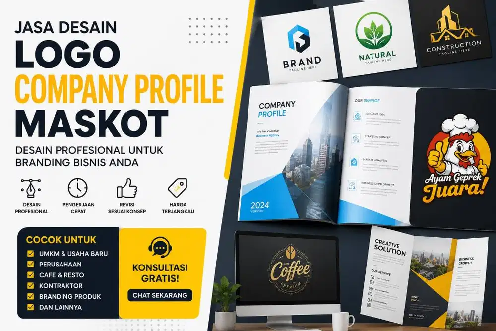 Jasa Buat Logo Company Profile Maskot Profesional Tangerang Selatan