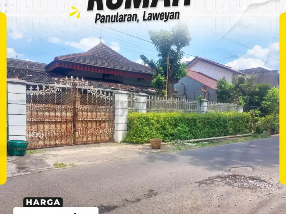 Dijual Rumah Mewah Kapasitas 9 Kamar dengan Fasad Megah 17m di Jantung Kota Panularan Solo