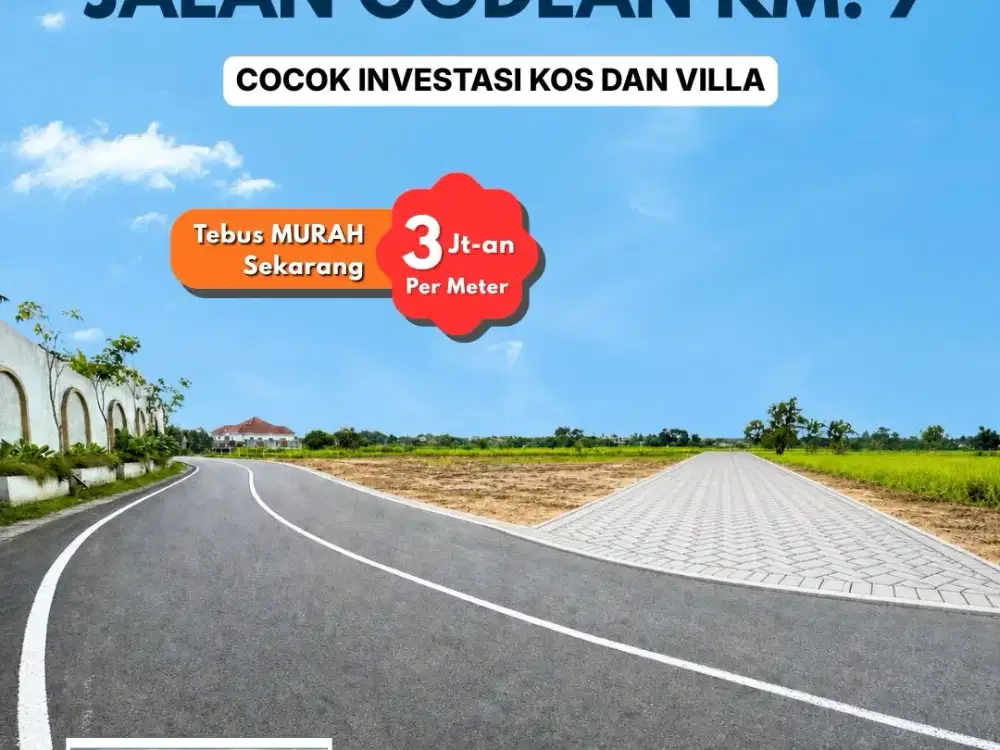 Tanah Jogja Dekat Pintu Tol Jogja, Siap Bangun dan Legalitas SHM Pekarangan