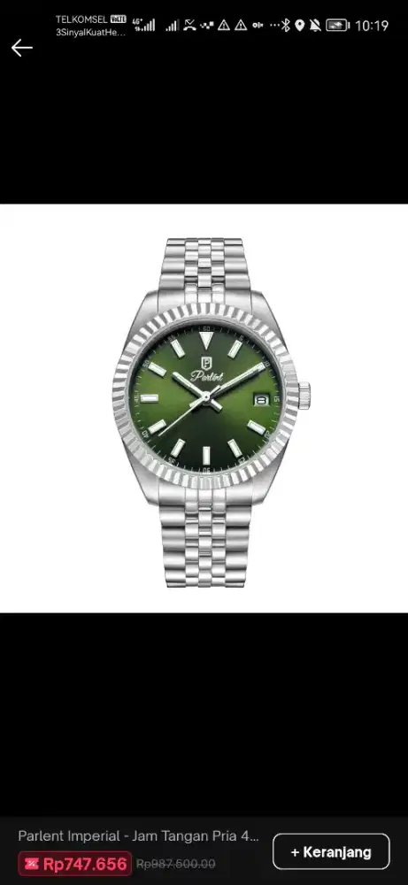 Dijual cepat jam tangan merek Parlent imperial