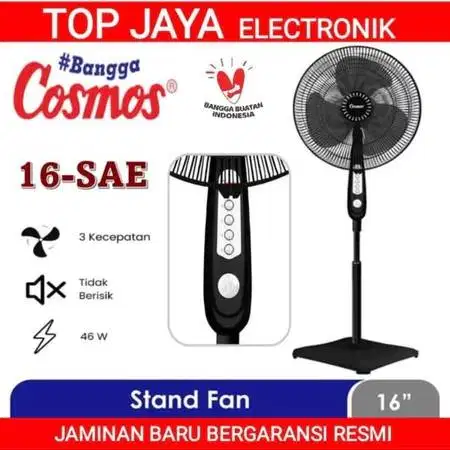 kipas berdiri cosmos saklar tekan