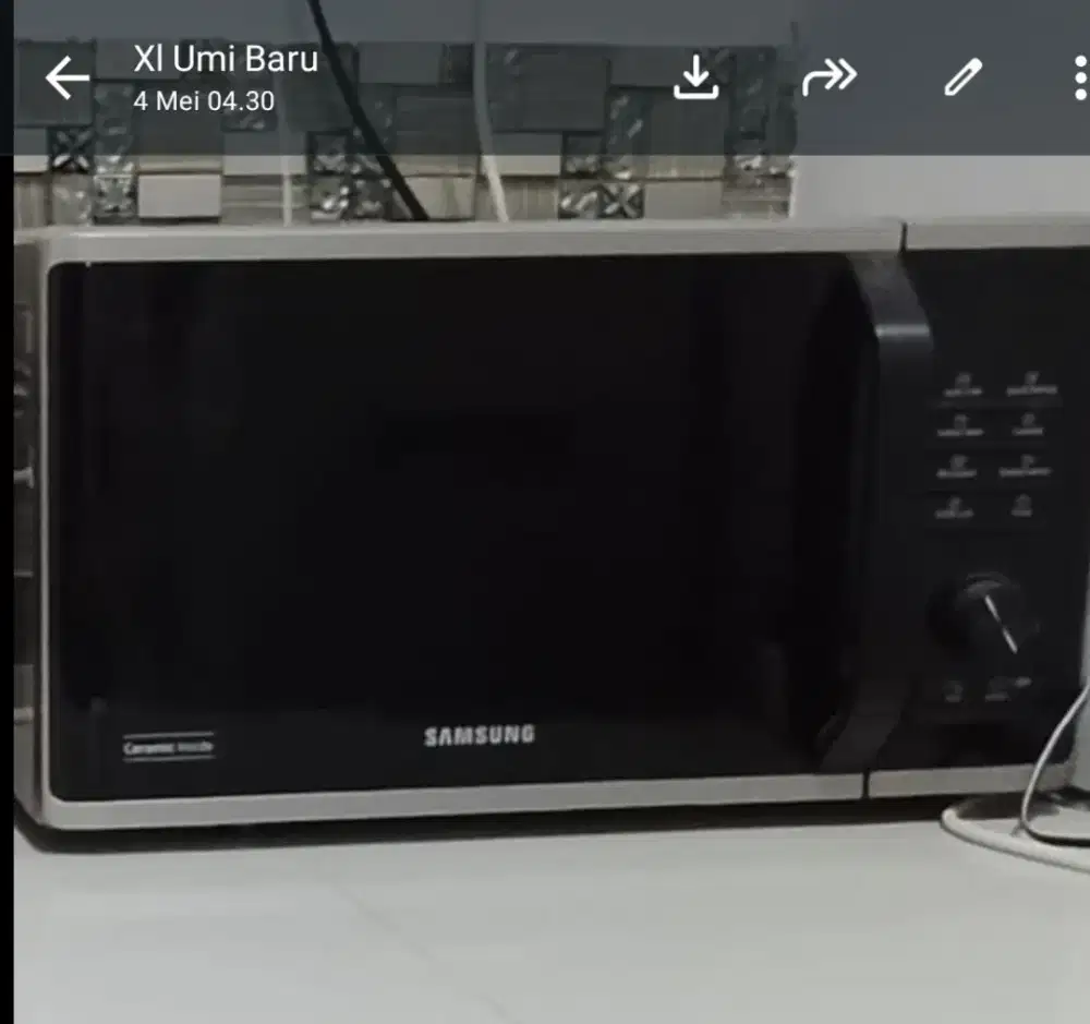 Microwave samsung. Belum peenah dipake samsek. Ada air fryer