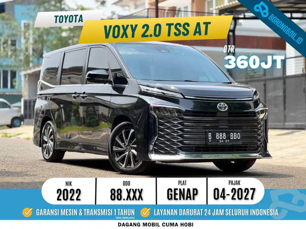Toyota Voxy 2.0 TSS AT Hitam Metalik 2022 serena hws