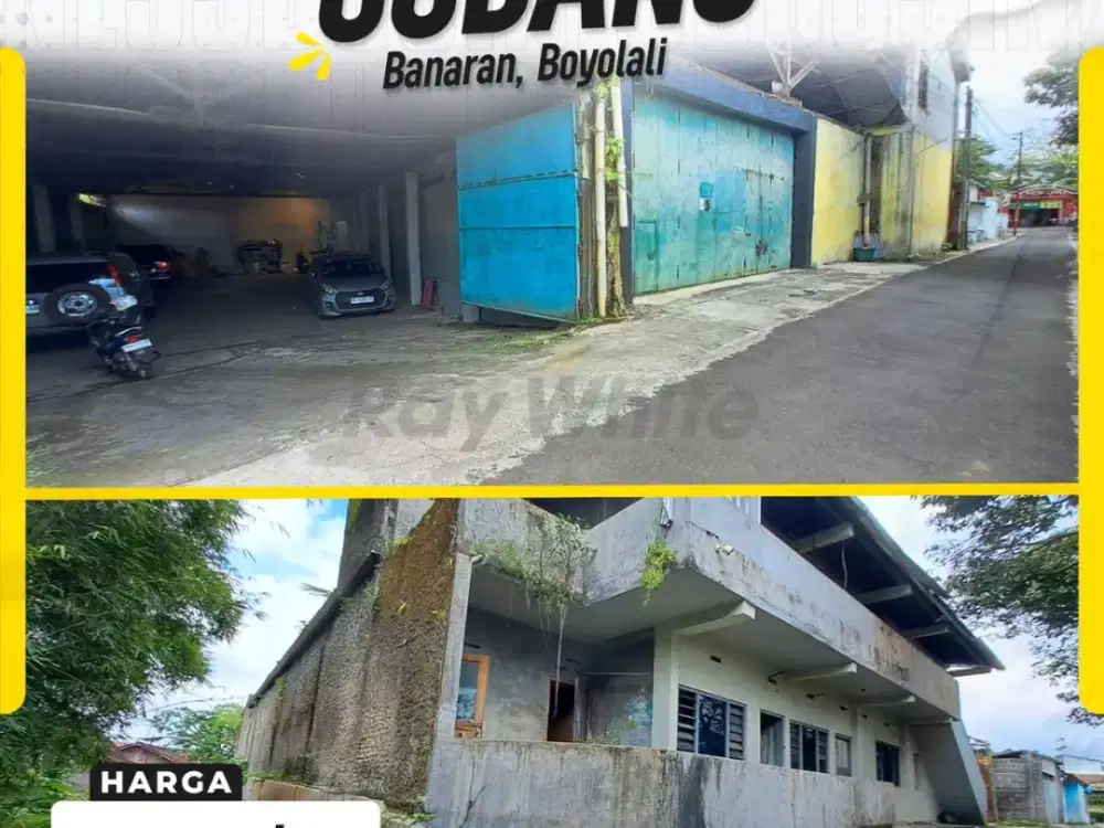 Dijual Gudang Masif Fasad 20 Meter Selangkah ke Exit Tol di Banaran Boyolali