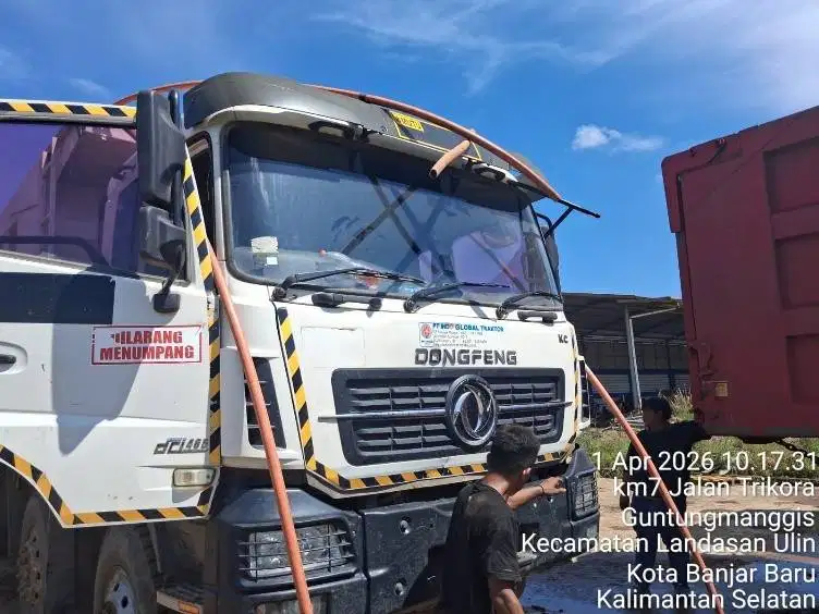JUAL UNIT DONGFENG DUMPTRUCK 8X4 (TAILGATE) TAHUN 2024 - KONDISI AS IS