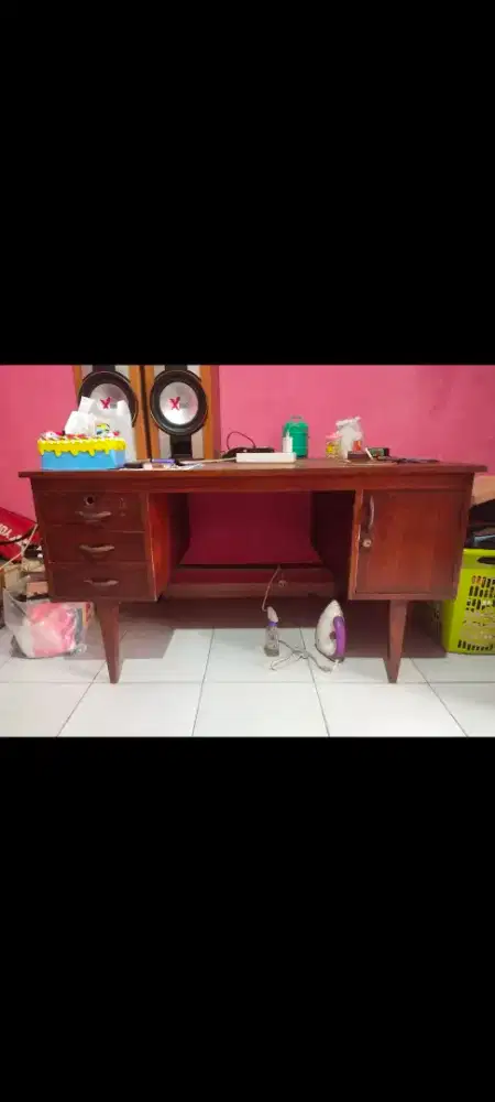 Meja jati tua borongan peninggalan orang tua