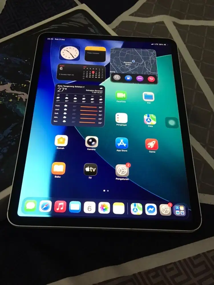iPad Pro 11inch 2018 64GB Wifi + Cellular sim bisa indosat apa adanya