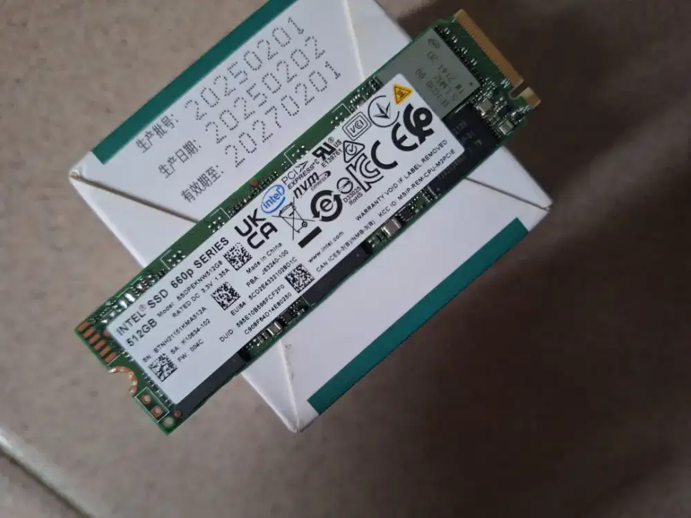 Bismillah di ssd nvme 512gb kondisi ok tes ok