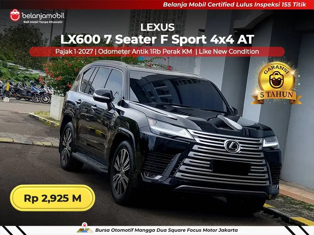[ODO 1RB PERAK] Lexus LX 600 LX600 7 Seater F Sport AWD 4x4 2023/2024