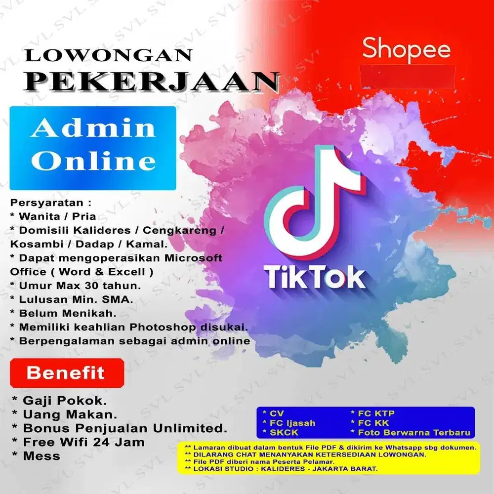 Admin Online domisili Kalideres