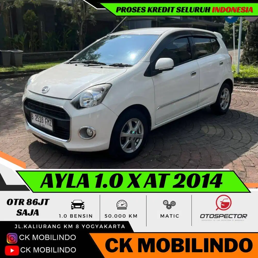 Daihatsu Ayla X Matic 2014 ANTIK ORISINIL DP Minim Sirion