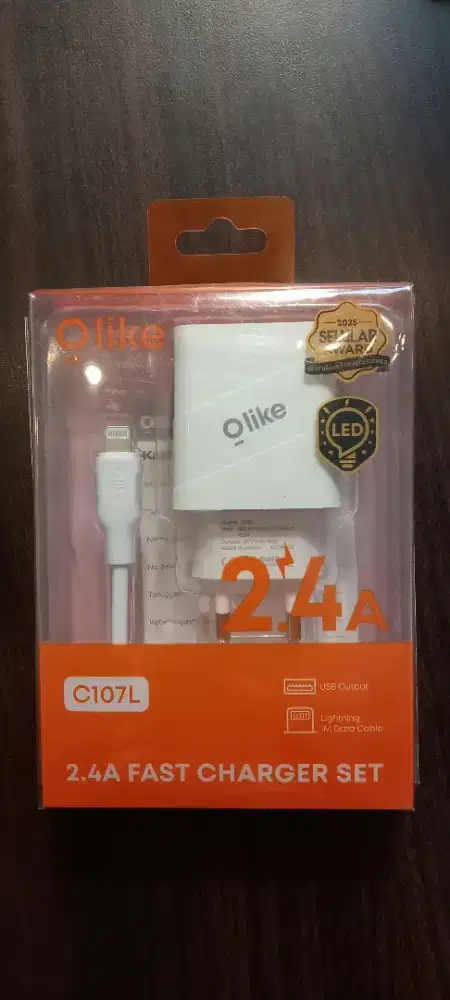 OLIKE C107 Adaptor Charger Set Lightning Fast Charging - Putih