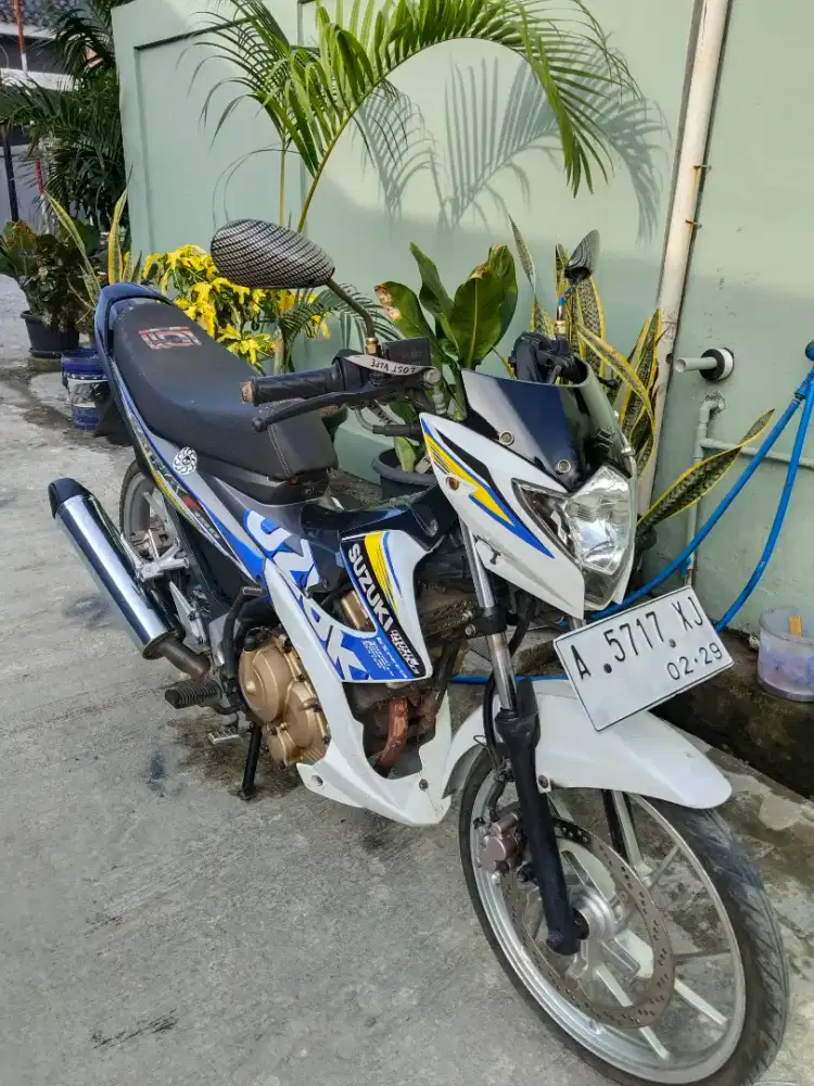Suzuki Satria F 150cc tahun 2013 siap pakai.