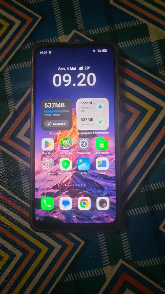 OPPO A5X OS 16 RAM 4+4/128