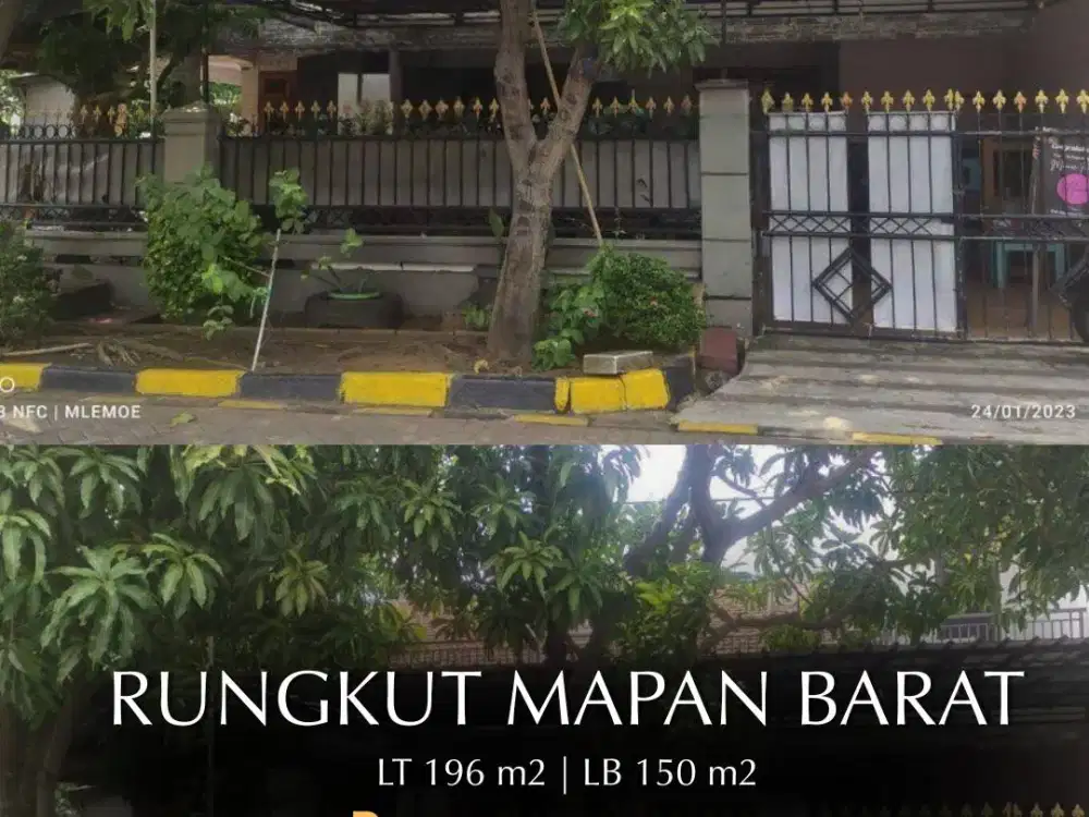Dijual Rumah Rungkut Mapan Barat  Type Hook (Pojok)