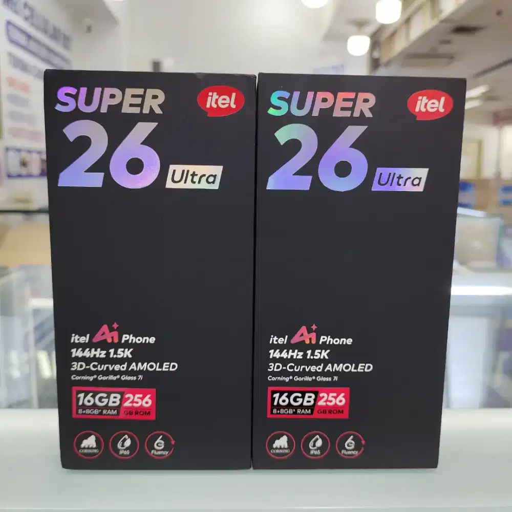Itel S26 Ultra ram 8gb+8gb/256gb NFC baru garansi resmi layar amoled