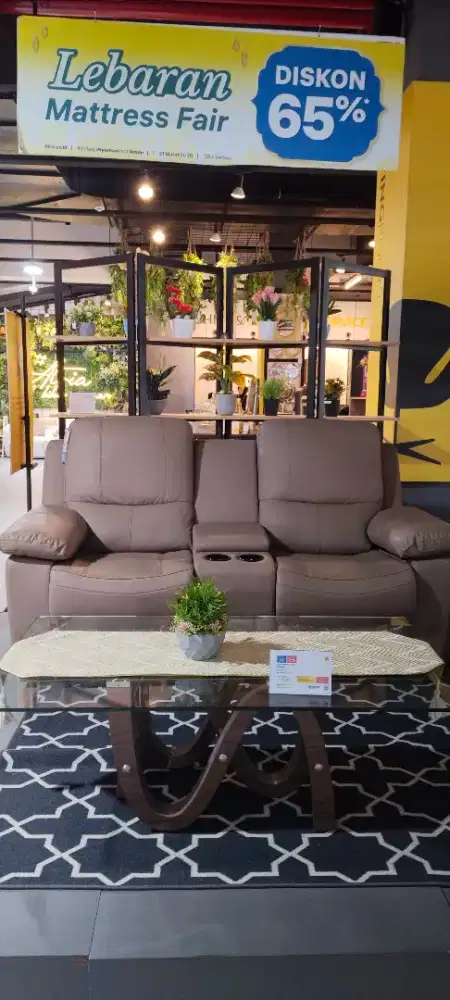 Sofa seater 2 warna coklat