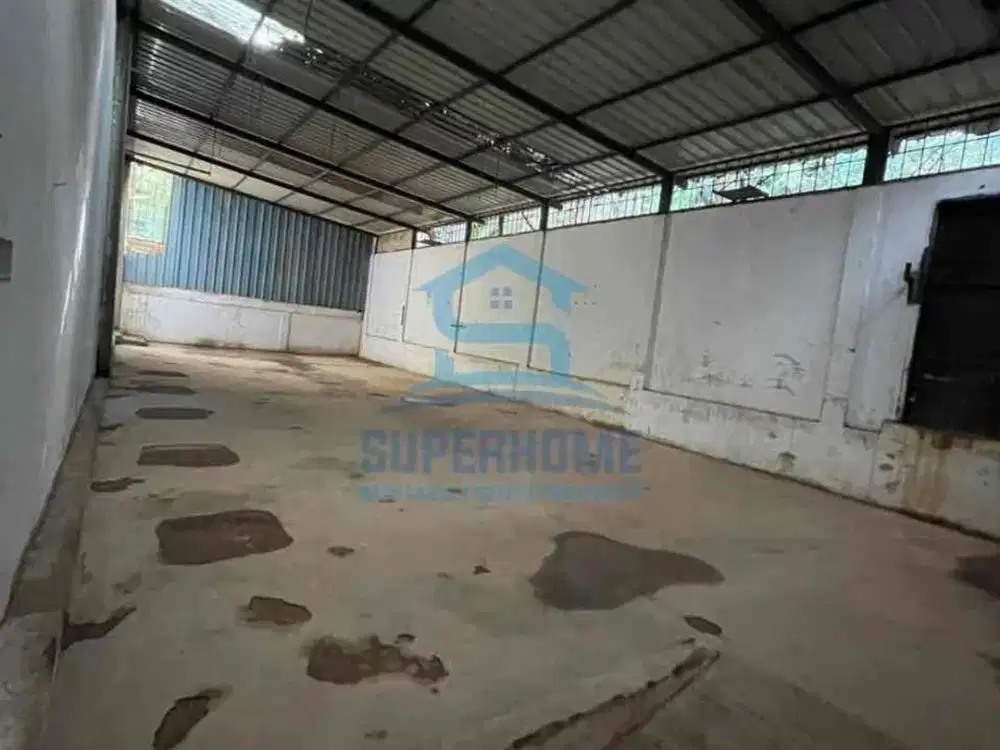 dijual gudang batu ampar lokasi strategis hadap jalan ring 1