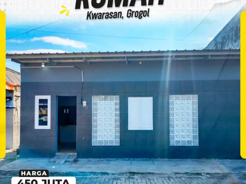 Tersedia Jual & Sewa: Rumah Minimalis Compact Super Efisien di Kwarasan Grogol (Area Solo Baru)