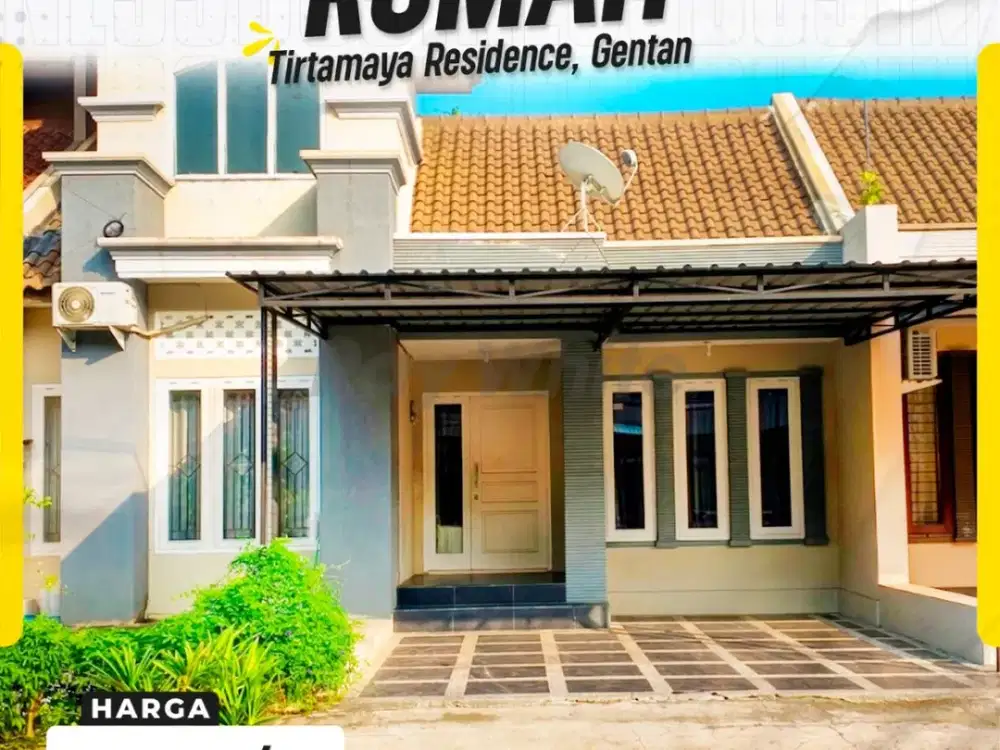 Disewakan Rumah Lega nan Homey di Cluster Eksklusif Tirtamaya Residence Gentan