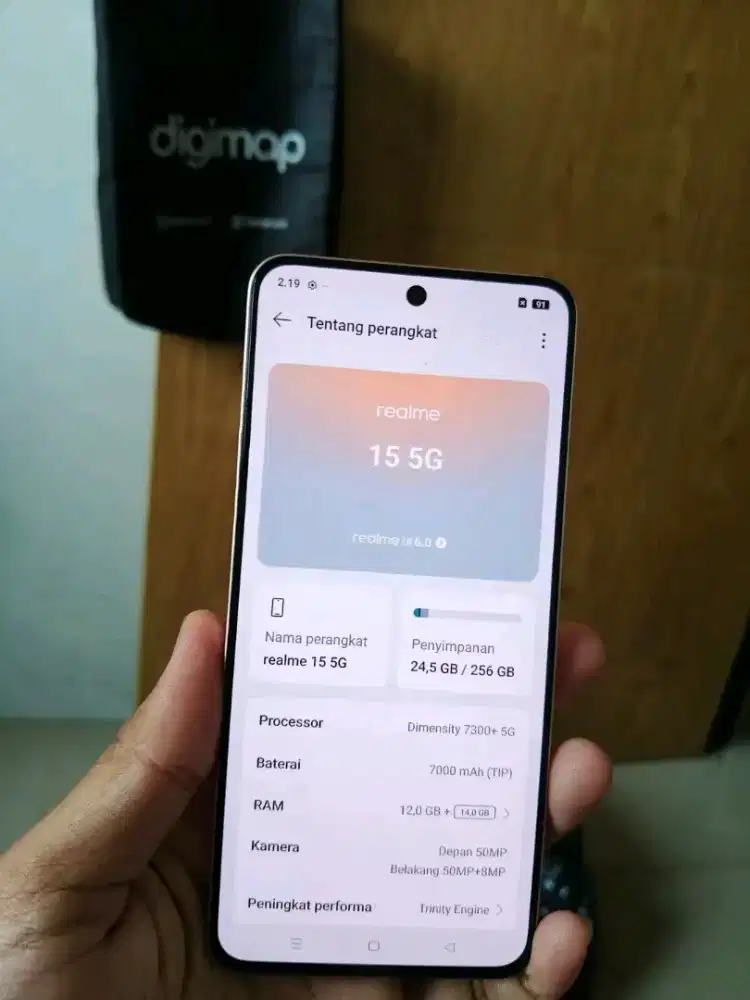 Realme 15 5g 12/256gb nominus hp only