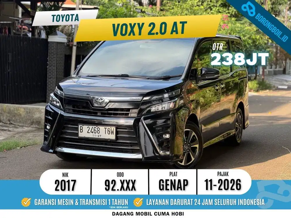 Toyota Voxy 2.0 AT 2017 Hitam