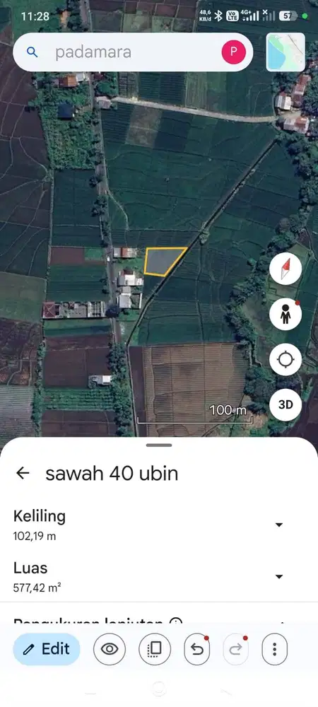 Jual sawah harga murah meriah