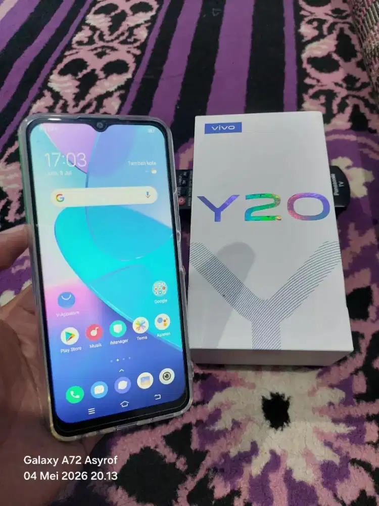 Vivo Y20 ram 3/64 lengkap
