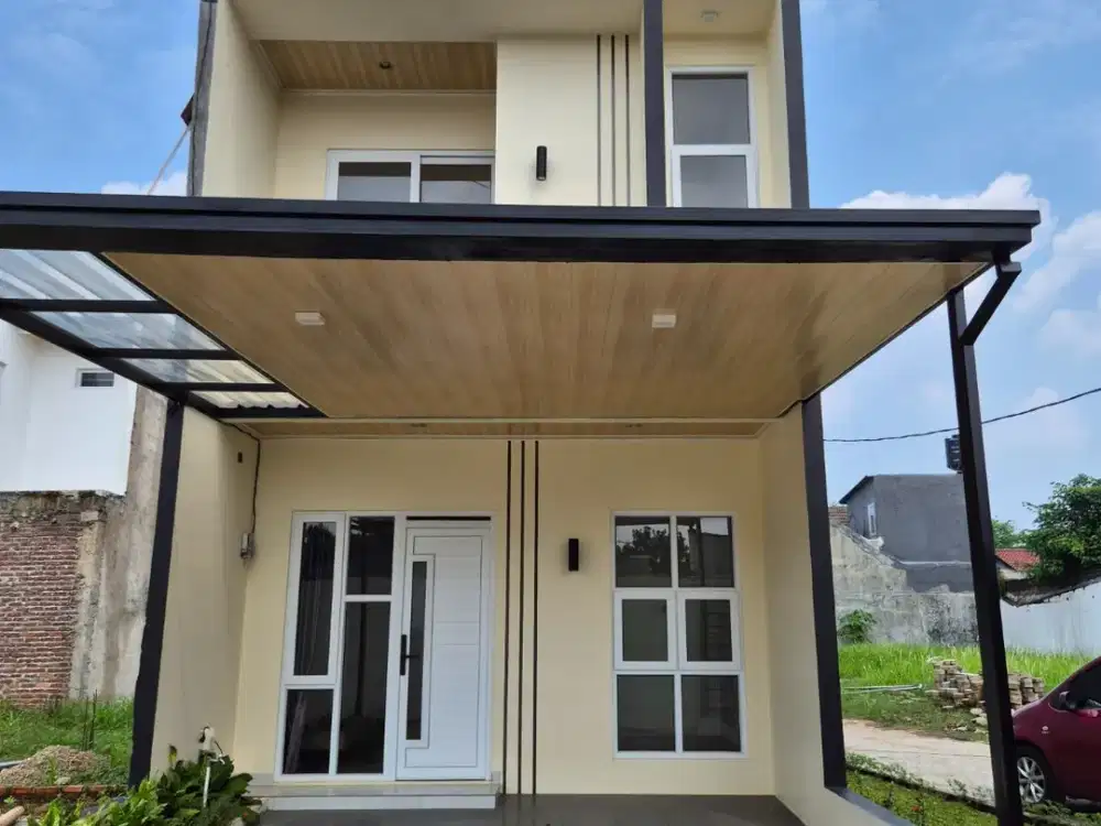 6 Jutaan per bulan Rumah Baru 3 Kamar Dalam Cluster dekat Pintu TOL Pamulang Tangerang Selatan