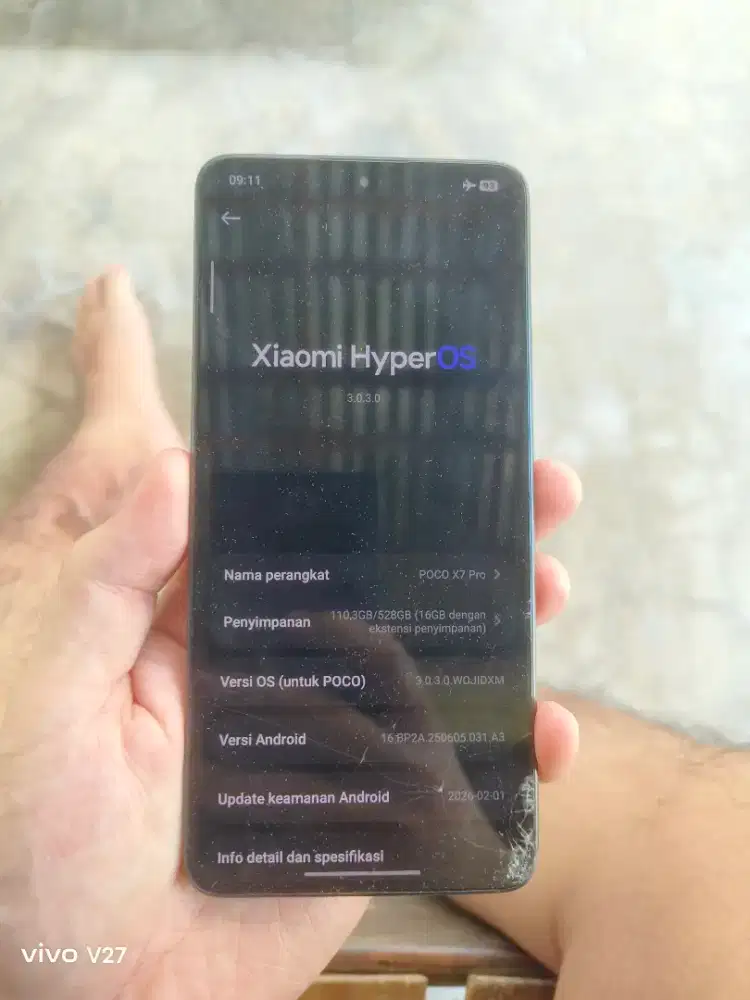 Jual Poco x7 pro minus lcd pecah seperti di foto