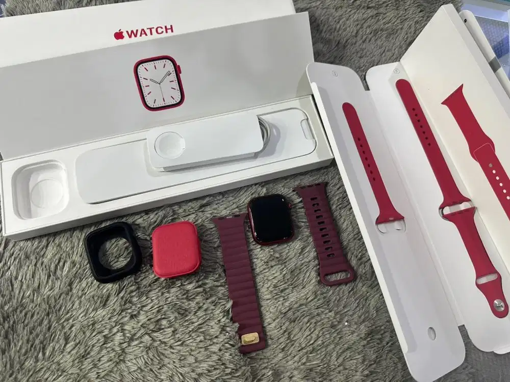 Apple watch seri 7 45 mm resmi fullset