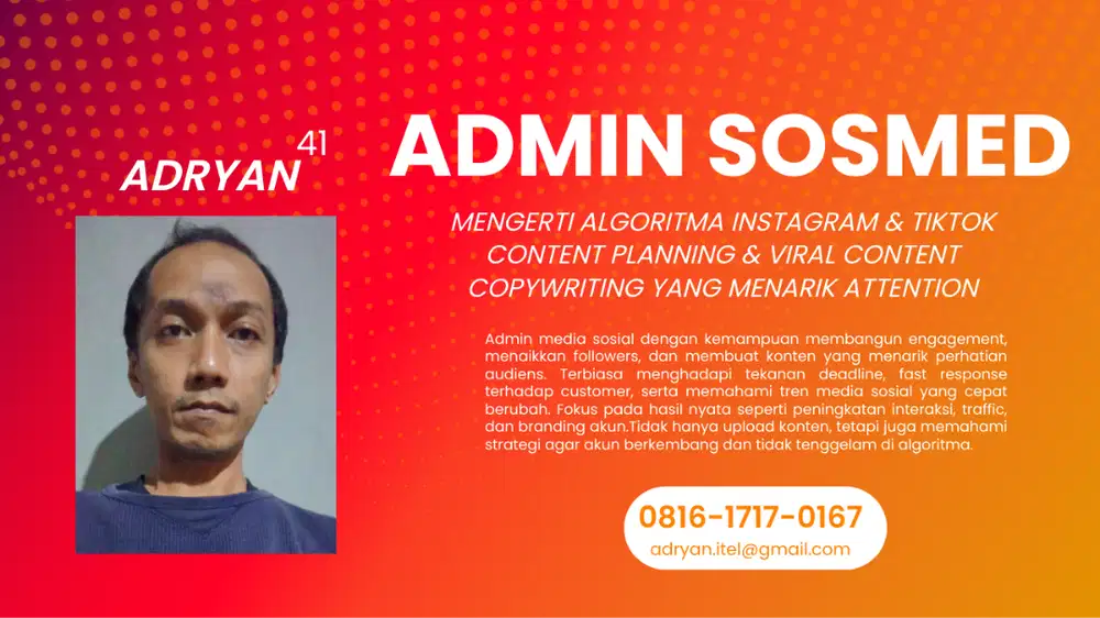 Admin Sosial Media 2,5 juta