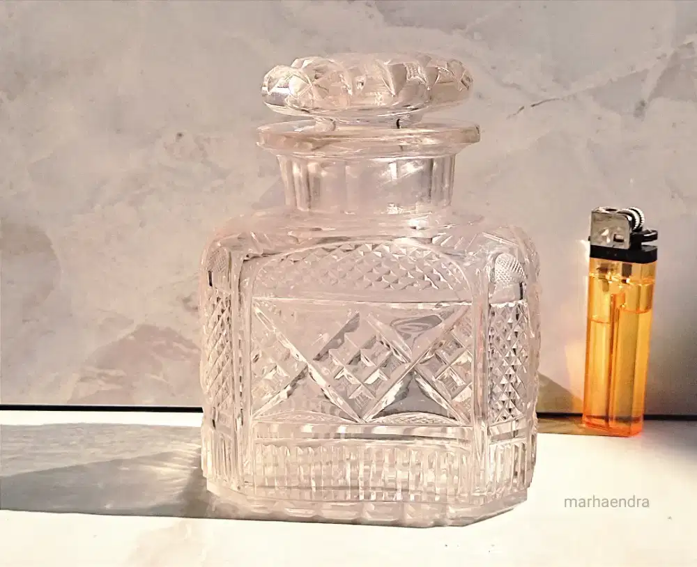Tempat teh kristal eropa era kolonial antik vintage jadul