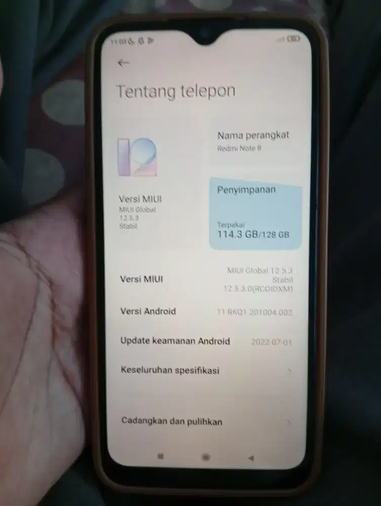 Xiaomi Redmi Note 8 RAM 4GB
