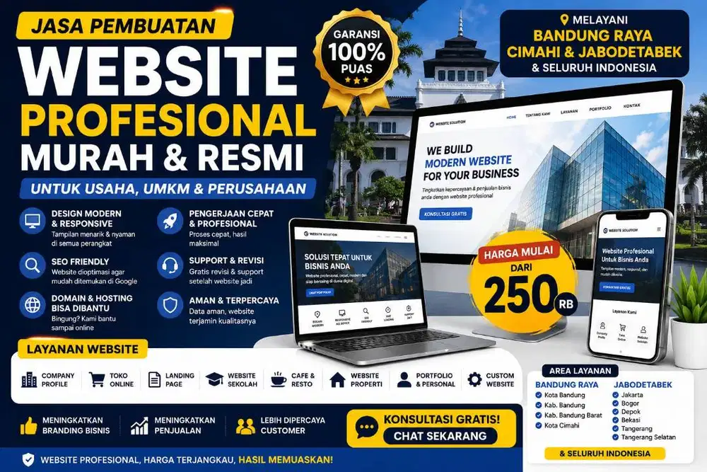 Jasa Pembuatan Website Murah Profesional Resmi Kab Tangerang