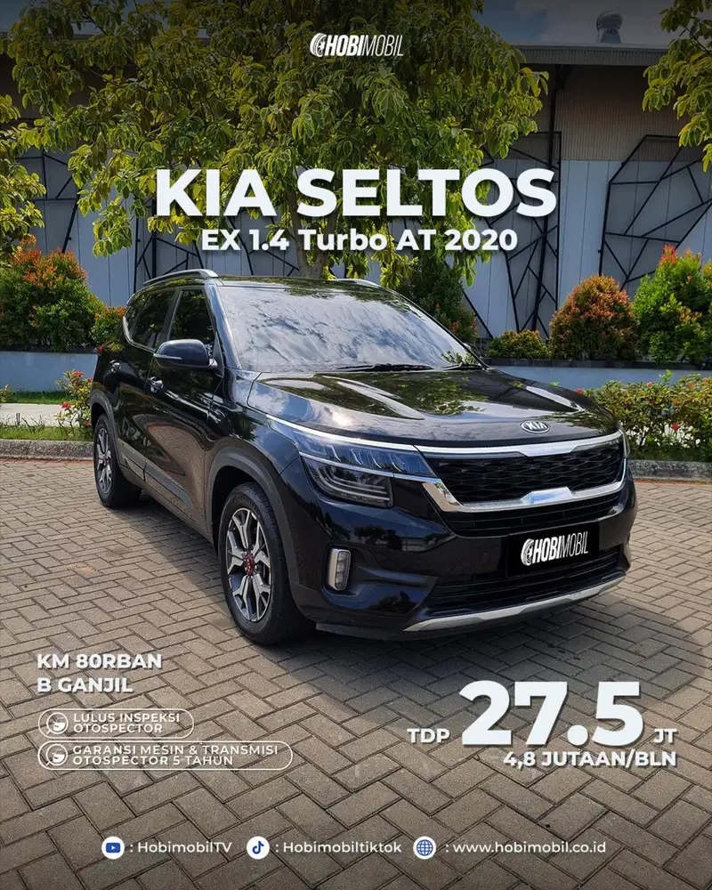 KIA seltos ex 1.4 turbo at 2020 garansi mesin transmisi 5th