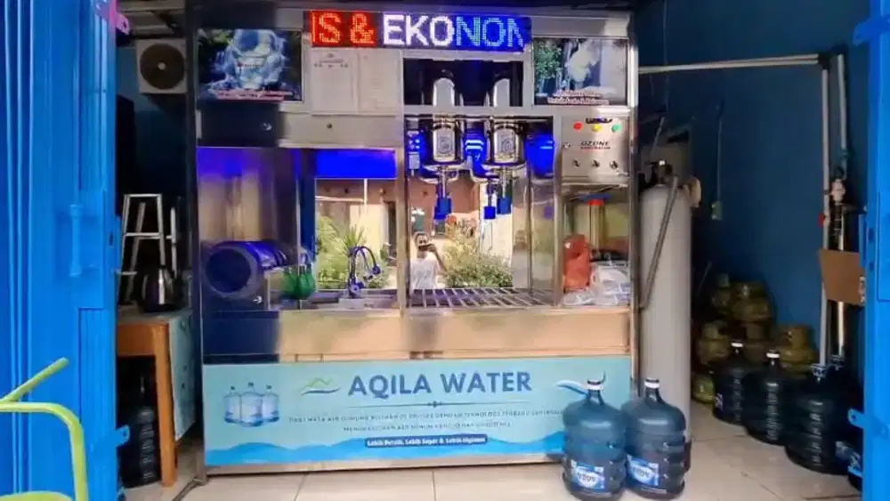 Di Jual Depo Air Isi Ulang,Masih Seperti Baru,Siap Buat Buka Usaha